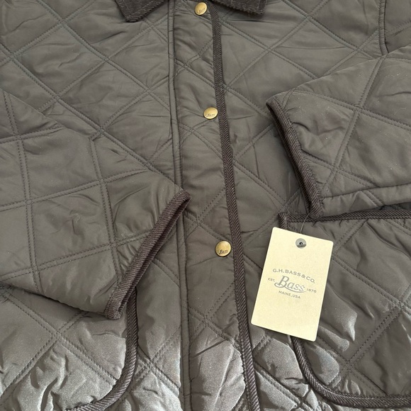 NWT GH Bass & CO Quilted Black Barn Jacket - Picture 11 of 14
